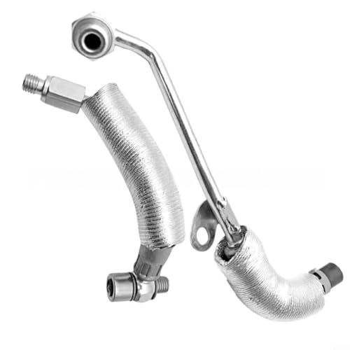 Fauhapyway 2Pcs Turbocharger Coolant Return Hose Pipe 55567067 55568031 for For for Vauxhall For for Opel For for Astra J For for Corsa D E For for Mokka For for Zafira C For