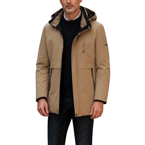 Veste d winter homme finis les frissons avec ce manteau rembourre chaud coupe vent a capuche