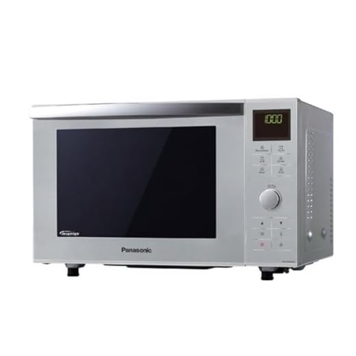 Panasonic NN-DF385MEPG Inverter Horno Microondas Combinado con Grill, Plato, 23L, 1000W, 16 Programas Automáticos, Descongelación Turbo, 6 Niveles de Potencia, Temporizador, LED, Plateado