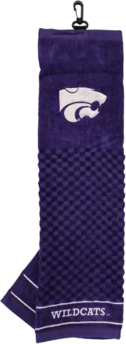 Image of Team Golf NCAA Kansas State Wildcats Embroidered Golf Towel, Checkered Scrubber Design, Embroidered Logo (Pack of 6)