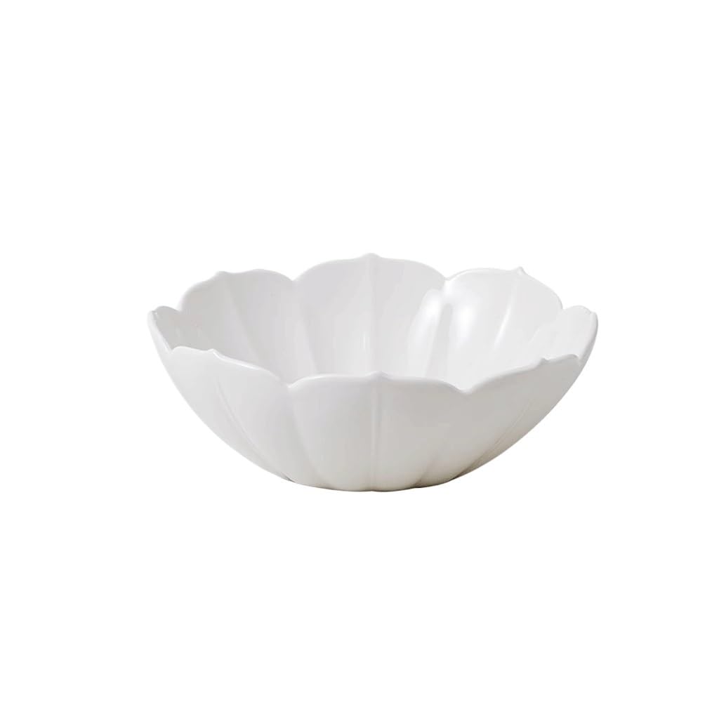 Tazones Para Sopa Tazón De Arroz De Cerámica For El Hogar, Tazón De Sopa, Tazón De Fideos, Ensaladera, Color Blanco Puro Bajo Vidriado Tazón De Cerámica