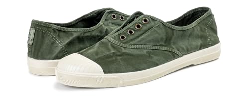 Baskets en coton bio Natural World Eco 3102E pour homme vertes