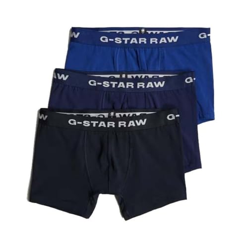 G-Star Herren Boxer Shorts 3 Pack Blue Tone, Mehrfarben (Mazarine Blue/Imperial/Lighting Blue D23773-D516-G162), M – Ansicht 1