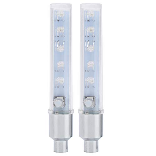 Pwshymi Bouchon de Valve de Roue de Vélo Lumière LED Flash Bouchon de Valve de Pneu Lumière de Roue de Vélo avec 7 Modes pour Vélo de Montagne