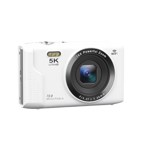 Cámara digital Tangxi 5K 72MP con pantalla UHD 2.8" y zoom 16X miniatura 1