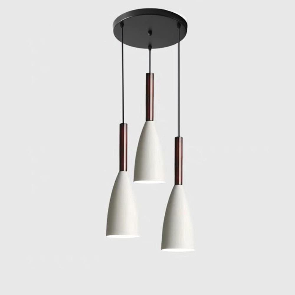 Lampadario in ferro battuto in metallo, lampada a sospensione a tre teste E27, lampada da soffitto, lampada a sospensione in stile industriale retrò, paralume in metallo, lampade a risparmio e