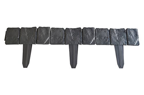 altone 2,5 Meter Rasenkante Beeteinfassung Grau