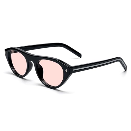 Image of Fluorescent-41 Pink Tinted Blue Light Blocking Glasses for Migraine, Light Sensitivity, Photophobia JF5002