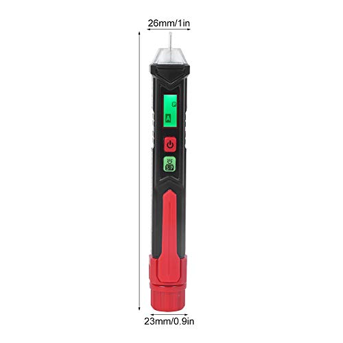 Image of Non Voltage Tester, HT100P Non 3 Phase Rotation Indicator AC Voltage Detector Pen Tester with Flashlight 12-1000V Voltage Detector for Live /Null Wire Breakpoints Test