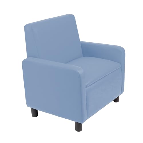 Image of FDP Kid Comfort Collective Modular Club Chair with Arms - Powder Blue
