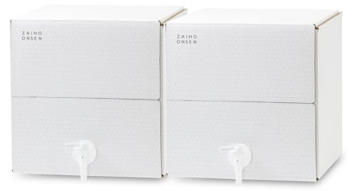 財宝 天然アルカリ温泉水 財寶温泉 ホワイトデザイン 22L (11L×2箱) ミネラルウォーター バッグインボックス