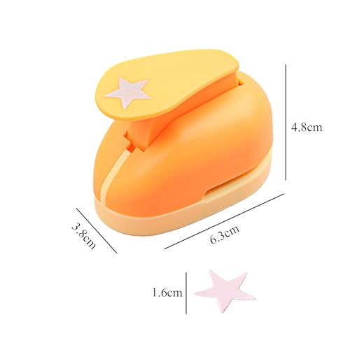 Image of 101 Pcs Stamp Puncher and Origami Paper, Postage Stamp Punch, Paper Punch Tool Set for DIY Scrapbooking and Craft Projects (yellow)