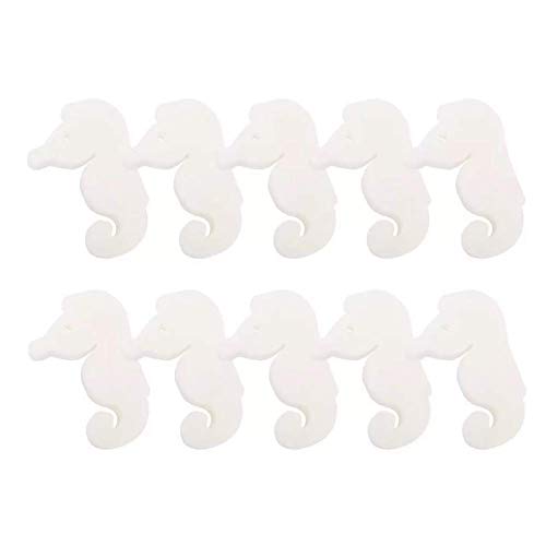 Afittel0 Algi Lot de 10 éponges absorbantes pour piscine, jacuzzi, piscine et spa, en forme d'huile, absorbantes, pour jacuzzi, piscine et spa - Blanc Cover