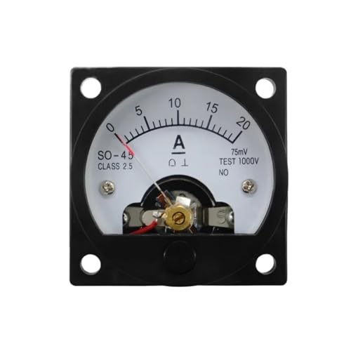 Amperímetro DC SO-45 analógico circular de aguja para panel de control eléctrico 100A