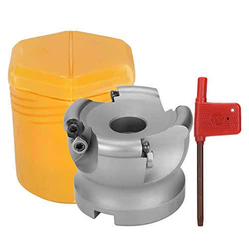 EMR 5R63 22 Face Milling Cutter, 4 Flutes CNC Lathe Tool, High Hardness 40cr Material, Oxidation and High Temperature Resistant, for Accurate Rough Plane Machining Metalworking