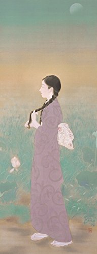 鏑木清方、朝涼、希少高級画集画、新品額装付 Amazon.co.jp: 鏑木清方 『朝涼』 彩美版・シルクスクリーン併用 複製