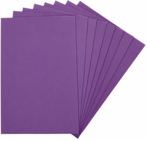 Purple EVA Foam Sheets, 6 x 9 Inch, 2mm Thick β Foam Paper for DIY Arts and Crafts, School Projects, and More β 8 Pack
