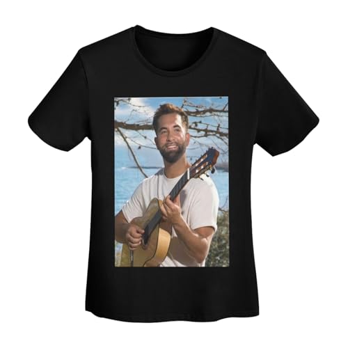 RLHRJEFZ T-Shirt Basique à Manches Courtes en Coton pour Femme Kendji France Girac M