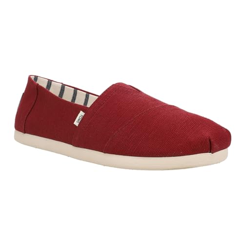 TOMS Mens Alpargata Slip On Casual Shoes - Red - Size 11 D2