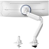 PUTORSEN Soporte de Monitor Escritorio para Pantallas de 17 a 49 Pulgadas, VESA 75 y 100 mm, Abrazadera Escritorio Soporte, Ajuste de Altura con Inclinación Giratorio Rotar, Peso 2-20 kg
