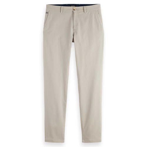 Scotch & Soda Men's Stuart Chino Pant, Highway Grey, 29 W/34 L