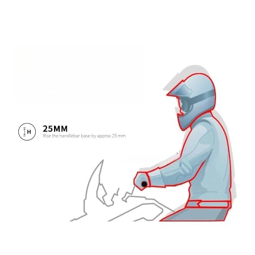 Elevadores manillar motocicleta para evitar dolor de espalda en MT-09 y XSR900 3