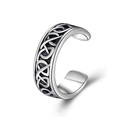 PHNIBIRD Celtic Knot Ear Cuffs for Women Non Piercing 925 Sterling Silver Ear Cuff Earrings for Women Unisex Vintage Irish Celtic Cover