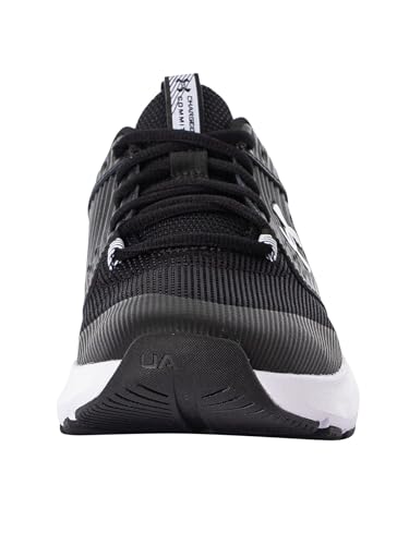 Under Armour UA Charged Commit TR 4 Baskets légères, chaussures de sport respirantes pour hommes, noir/gris anthracite/blanc