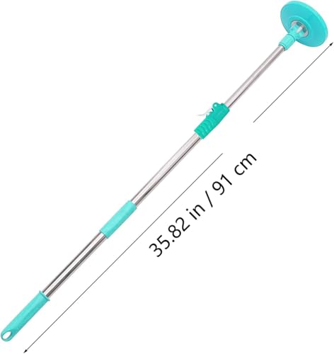 Image of Smart Premium 360 Spin Mop Stick Rod with Stainless Steel Handle | Adjustable Mop Handle for Floor Cleaning | Heavy Duty, Rust-Proof Refill Rod (2 Refill)
