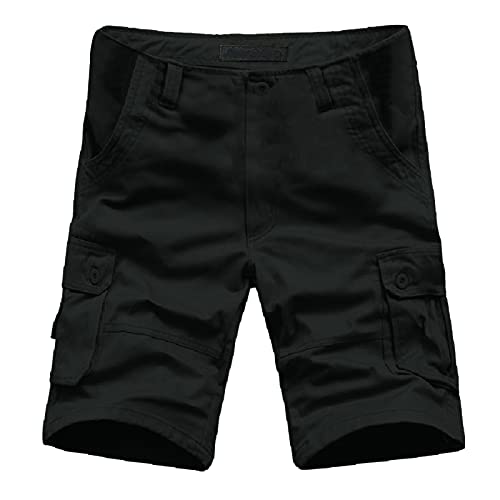 Mens Resort Wear 2025 Loose Fit Summer Cargo Shorts with Zipper Multi Pocket Outdoor Casual Lightweight Shorts3