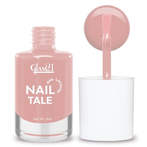 Image of Glam21 Nail Tale Nail Polish | Glossy Gel Finish | Rich Pigmentation | Chip Free | Quick Drying Formula | Long Lasting Nail Polish for Women | 9ml | Shade-19
