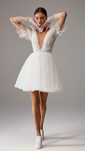 PARTY Women's Glitter Fashion Star Sneakers Low Top Platform Lace Up Comfortable Wedding Walking Shoes2