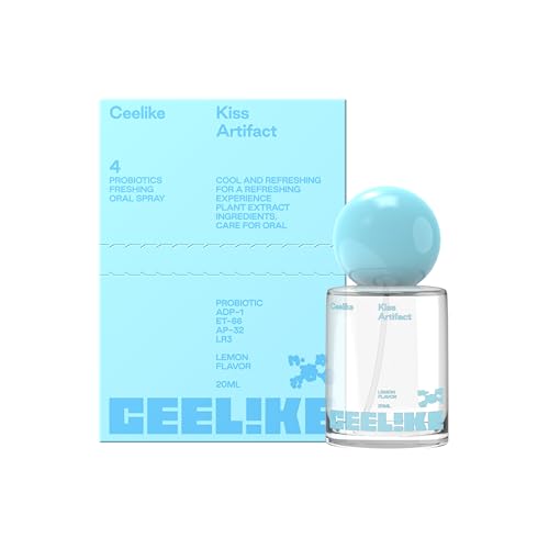 CEELIKE Oral Spray Fresh Breath Dual Cooling Experience & Convenient On-The-Go Design Perfect for Freshening Breath Anywhere Anytime (Lemon 1 Count)