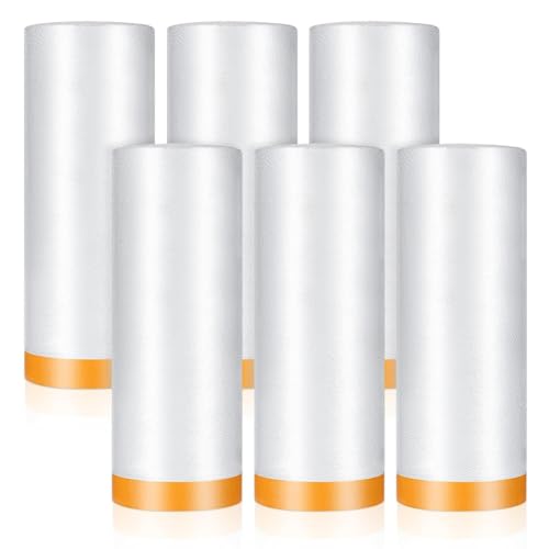Film de masquage pré-tapé plastique électrostatique imperméable de 60 pouces