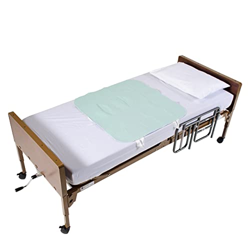 Patient Aid 34" X 36" Positioning Bed Pad With Handles | Incontinence Mattress Bedding Protector Liner Underpad | With Straps For Easy Lift Transfer | Reusable Washable Waterproof | Hospital Quality #TOP3
