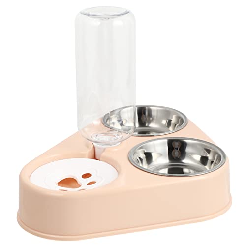 MERRYHAPY Stainless Steel Pet Bowls Automatic Water Dispenser Bottle for Cats Dogs No Spill Filtered Dog Water Bowl