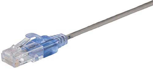 Monoprice Cat6A Ethernet Patch Cable, Snagless RJ45, 550Mhz, 10G, UTP, Pure Bare Copper Wire, 30AWG, 10-Pack, 1 Feet, Gray - Image 2