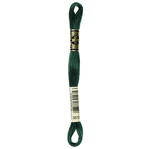 Image of DMC 6-Strand Embroidery Cotton Floss, Ultra Very Dark Emerald Green