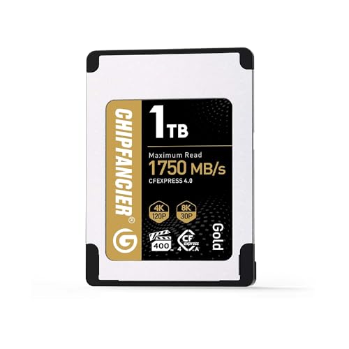 Image of inchCHIPFANCIER 1TB CFexpress 4.0 Type A Card Up to 1750MB /s Read Speed & 1750MB /s Write Speed Type A Memory Card for RAW 4K /8K Video Recording Compatible with Sony Alpha Sony FX Cameras Red Yellow