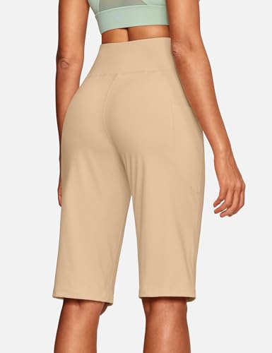 Image of ISEEGZ 15 inch / 18 inch / 21 inch / 25 inch Capri Pants for Women High Waist with Pockets Women's Capris Workout Yoga Pants Loose Straight Leg