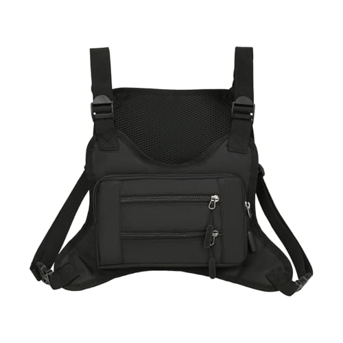 XUZHID Chest Bags?Outdoor Sports Chest Bag for Men Women, Watertight Running Chest Bag, Adjustable Travel Chest Pack for Running