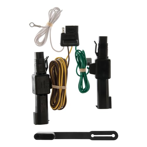 CURT 55317 Vehicle-Side Custom 4-Pin Trailer Wiring Harness, Compatible with Select D-Series, W-Series, Dakota, B250, 1500, 2500, 3500
