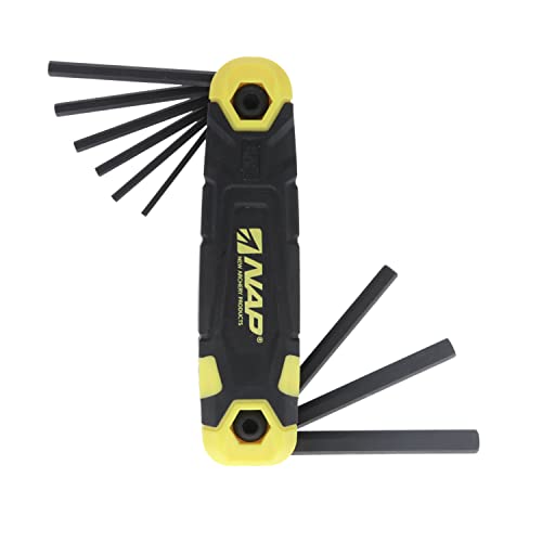 New Archery Products Hex Key Standard/Compact Tool - Durable Steel Archery Tool Wrench Set with Multiple SAE Key Sizes