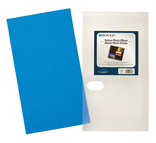 Itoya ProFolio Deluxe Blue Fabric 3-Up archival Album 240 4x6 Prints Photo album