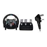 Logitech G29 Driving Force Volant de Course avec Pédales, Retour Réaliste, Palettes au Volant en Acier Inoxydable, en Cuir, Rotation à 900°, Prise UK, PS4/PS3/PC/Mac - Noir Logitech G29 Driving Force Volant de Course avec Pédales, Retour Réaliste, Palettes au Volant en Acier Inoxydable, en Cuir, Rotation à 900°, Prise UK, PS4/PS3/PC/Mac - Noir