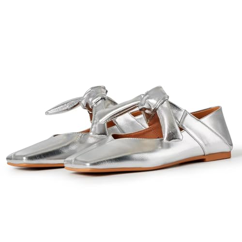 vimitty Women Fashion Classy Cute Flats Toe Daily Cozy Comfort Slip on Flat Shoes Ballet