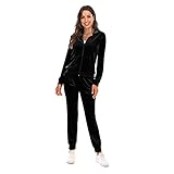 Photo Gallery bajooruly velvet athleisure loungewear, set loungewear da donna con cappuccio e zip intera (z1,m) Photo Gallery bajooruly velvet athleisure loungewear, set loungewear da donna con cappuccio e zip intera (z1,m)