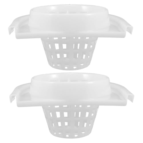 BUGUUYO Cesta Escurridora para Cubo de Fregar Plástico Resistente y Gruesa con Drenaje para Extracción de Agua Rápida Accesorio Flexible Compatible con Cubos de Limpieza Pack
