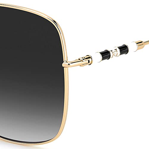 Carolina Herrera CH 0035/S Square Shape Full Rim Sunglasses for Women, 59 mm Lens Width, Yellow/Grey4