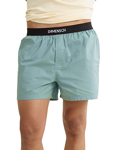 Image of DaMENSCH Solid Breeeze Inner Boxers, Ultra-Light Men Boxer Shorts for Men, 100% Cotton Half Pant for Man, Breathable Woven Inner Cotton Shorts